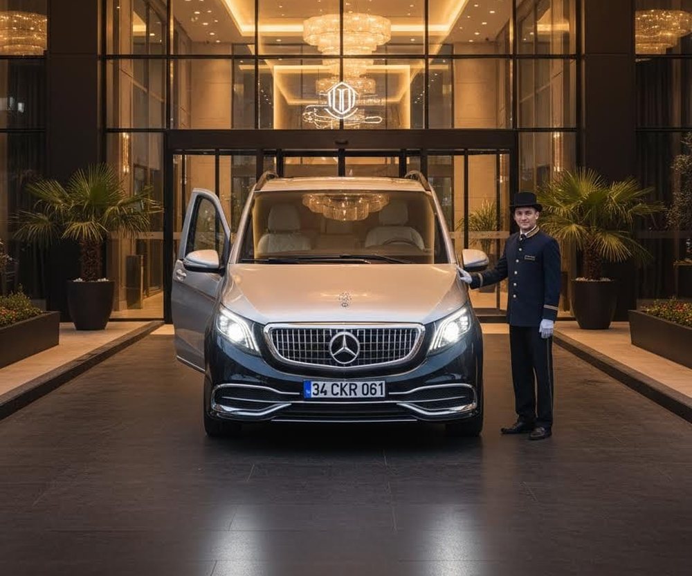 Otel girişinde karşılamalı VIP transfer hizmeti
